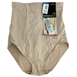 Miraclesuit High Waist Brief Warm Beige Extra Firm Control Shapewear XL NWT